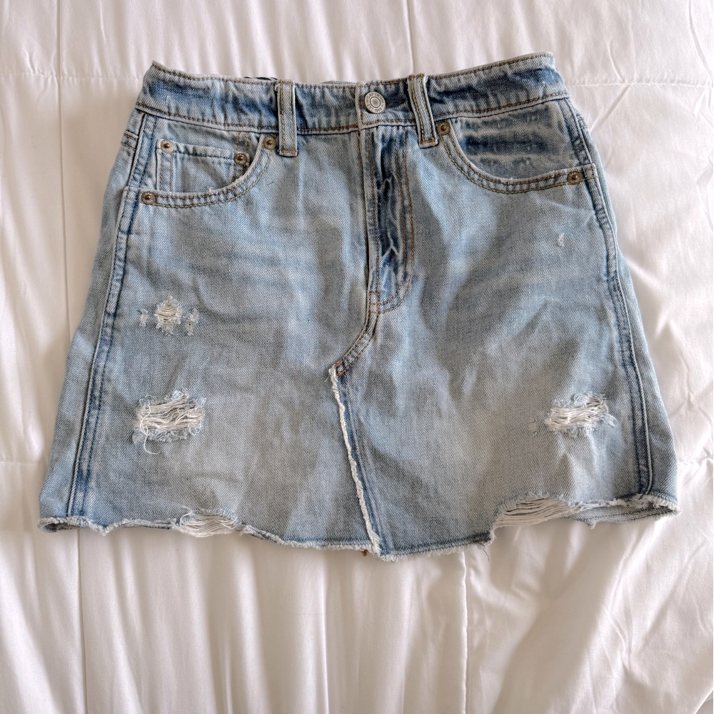 GAP Girl’s Denim Distressed Jean Skirt